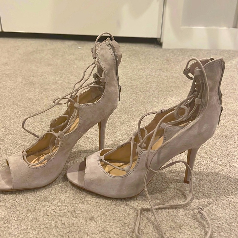Vince Camuto strappy heels - beige